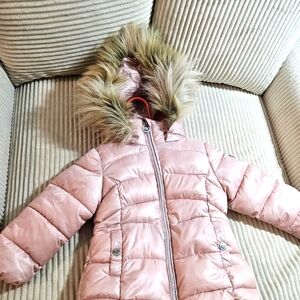 Michael Kors Little Girls Heavy Weight Stadium Coat